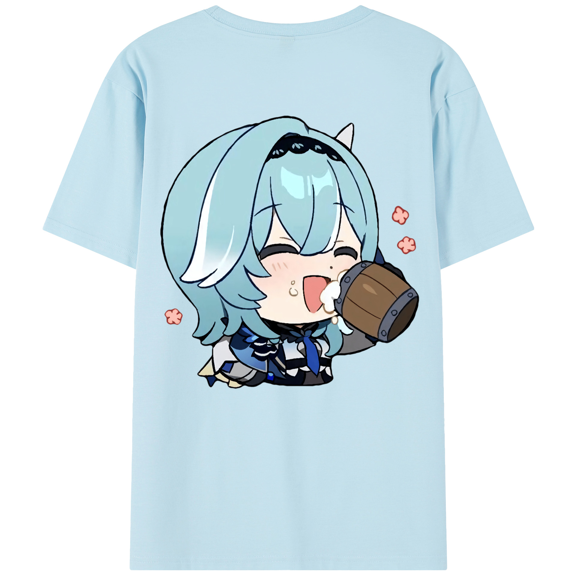 げんし神 优菈 ゆうら genshin Yūra 綿100％半袖Tシャツ（背面プリント）